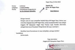 Komisioner KIP Nagan Raya Aceh mengundurkan diri karena mau "nyaleg"