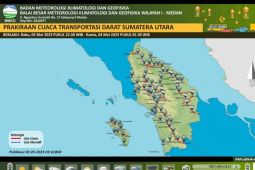 Sebagian wilayah di Sumut berpotensi hujan lebat sore dan malam