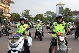 Guyub TNI-Polri, Polda Banten Bersama Korem 064/MY Patroli Sambangi Polsek dan Koramil