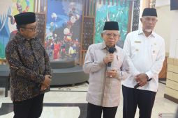 Wapres Ma'ruf Amin sebut lembaga survei lebih tahu nama cawapres potensial