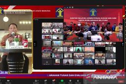 Jajaran Kemenkumham Babel Ikuti Arahan Sekjen, Ini yang Disampaikan
