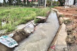 Distan Mukomuko gunakan dana BTT perbaiki irigasi jebol