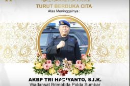 Wadansat Brimob Polda Sumbar meninggal dunia