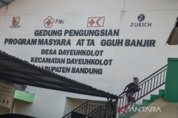 Pengungsi banjir di Kabupaten Bandung