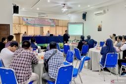 Diskominfosan Balangan dan Polda Kalsel gelar review kemajuan media