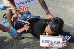 Polisi gelar rekonstruksi penganiayaan di Pasar Bawah Manna