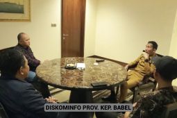 Pj Gubernur Suganda diskusi singkat bersama Ketua IJTI