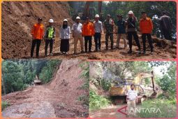 Jalan Sipirok - Marancar tertimbun longsor sudah bisa dilalui kendaraan