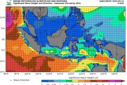 BMKG: Waspada gelombang tinggi hingga 6 meter, termasuk di barat Aceh dan Sabang