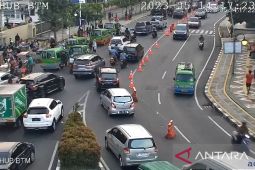 Polresta Bogor pantau lalin akhir pekan secara umum ramai lancar