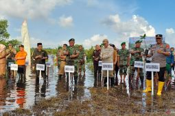 Provinsi Bengkulu tanam 1.000 mangrove bersama jajaran TNI