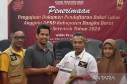 KPU Bangka Barat terima 18 partai politik daftarkan bakal caleg Pemilu 2024