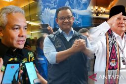 Ganjar, Prabowo dan Anies memiliki potensi kemenangan yang sama kuat