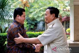Prabowo dan Erick Thohir bertemu, bahas timnas dan dinamika negara
