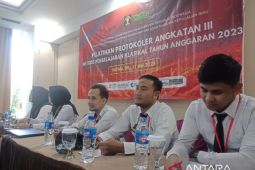 Petugas Kanwil Kemenkumham Babel ikuti diklat keprotokolan