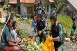 Prajurit TNI Yonif Raider 303 borong hasil bumi warga Beoga