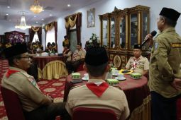 Bupati Lepas Peserta Raimuna Merangin ke Jambi Ikuti Raida