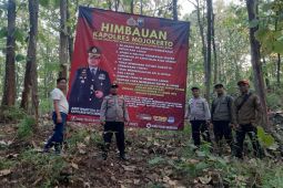 Polres Mojokerto pasang imbauan bahaya kebakaran hutan