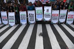 Seruan lawan polusi sampah plastik menggema di peringatan Hari Lingkungan Hidup Sedunia