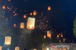 Penerbangan lampion tutup rangkaian Waisak Borobudur
