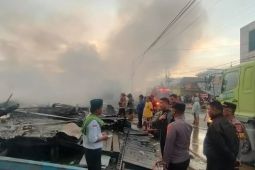 11 ruko di Kaltara hangus terbakar