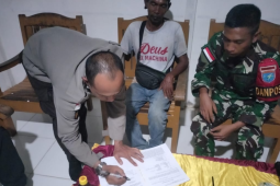 Satgas Pamtas temukan seorang WNI nekat pulang tanpa dokumen