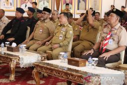 Gubernur berharap kontingen Pramuka Jambi raih prestasi nasional