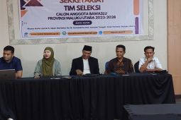 Timsel plenokan empat nama calon anggota Bawaslu Maluku Utara