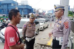 Polres Sukabumi Kota sidak pembangunan pedestrian