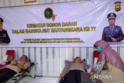 Polres Mukomuko gelar aksi donor darah