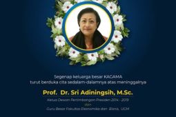 Mantan Ketua Wantimpres Sri Adiningsih tutup usia