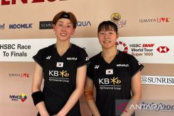 Ganda Putri Korea Selatan Baek/Lee juarai turnamen Super 1000 perdana di Indonesia Open 2023