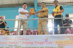Sinergitas turnamen futsal sambut HUT Pemkot Tebing Tinggi  dan Bhayangkara