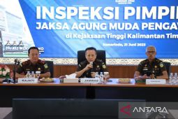 Jaksa Agung Muda Pengawasan inspeksi ke Kejati Kaltim