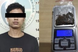 Polres Metro Lampung tangkap remaja bawa ganja