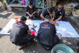 Idul Adha 1444 H, Ganjar Milenial potong dua kambing di Medan