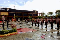 77 Anggota Polresta Samarinda mendapatkan kenaikan pangkat