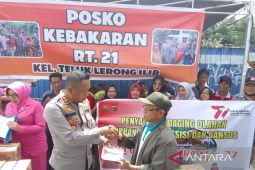 90 korban kebakaran Samarinda dapat santunan Polresta