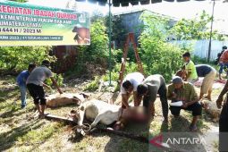 Kanwil Kemenkumham Sumut laksanakan pemotongan hewan kurban