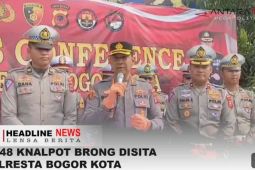 Polresta Bogor Kota sita dan hancurkan 2.148 knalpot brong