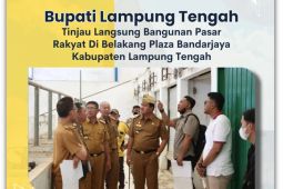 Bupati Lampung Tengah cek kondisi bangunan pasar rakyat