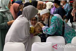 Jamaah haji asal Serang tiba, satu orang meninggal dunia