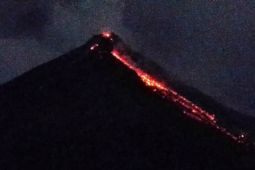 Gempa guguran Gunung Karangetang terekam 1.792 kali