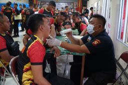 Personil Brimob Kalbar gelar pemeriksaan kesehatan