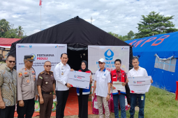 Pertamina Peduli sigap bantu warga terdampak banjir di OKU Selatan