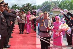 Pisah sambut Kapolres Palas, dari AKBP Indra Yanitra Irawan, kepada AKBP Diari Astetika