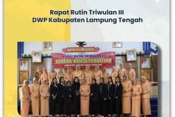 Ketua Dharma Wanita Lampung Tengah buka acara rakor triwulan