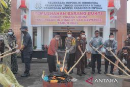 Forkopimda Padangsidimpuan musnahkan barang bukti narkoba