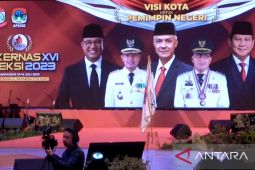 Tiga bakal capres adu gagasan saat hadiri kegiatan Rakernas APEKSI di Makassar
