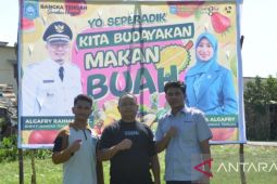 PT Timah - Pokdarwis Air Mesu gelar bazar durian